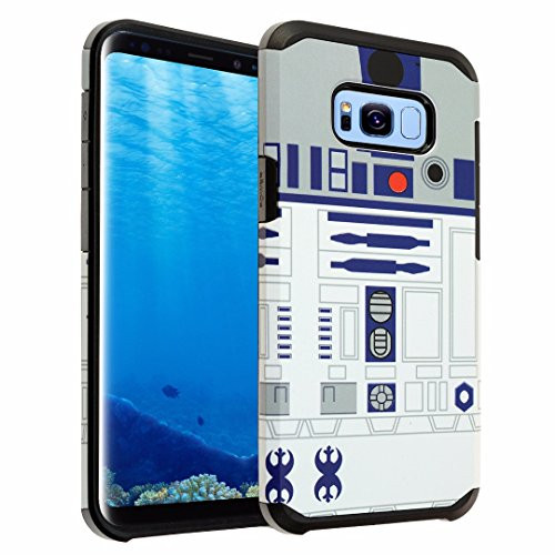 Galaxy S8 Case DURARMOR Star Wars R2D2 Astromech Droid Robot Dual Layer Hybrid Shockproof Ultra Slim Armor Air Cushionn Protector Case Cover Star Wars R2D2