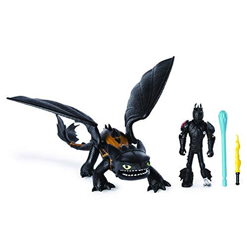 Dreamworks Dragons, Toothless & Hiccup, Dragon with Armored Viking Figure, for Kids Aged 4 & Up Dreamworks Dragons, Toothless & Hiccup, Dragon with Armored Viking Figure, for Kids Aged 4 & Up