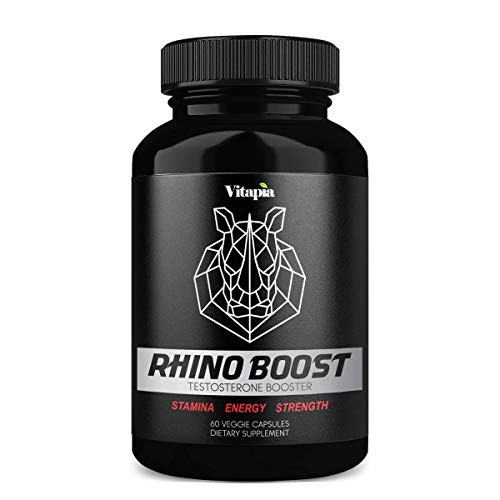 Vitapia Testosterone Booster 1600mg per Serving  60 Veggie Capsules  Supports Improve Energy Strength Stamina  Endurance  NonGMO