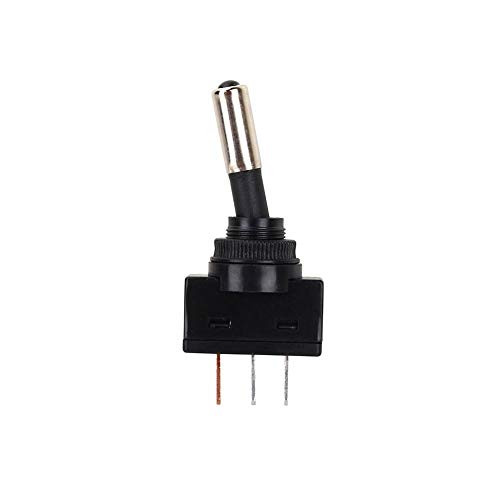 Toggle Switch 12V Tripod Toggle Single Rocker Button 3Pin SPST ONOFF Toggle Rocker Switch with Blue LED Light for Car Auto Toggle Switch 12V Tripod Toggle Single Rocker Button 3Pin SPST ONOFF Toggle Rocker Switch with Blue LED Light for Car Auto