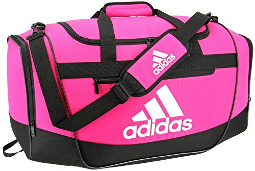 adidas Defender III medium duffel Bag Shock PinkBlackWhite One Size