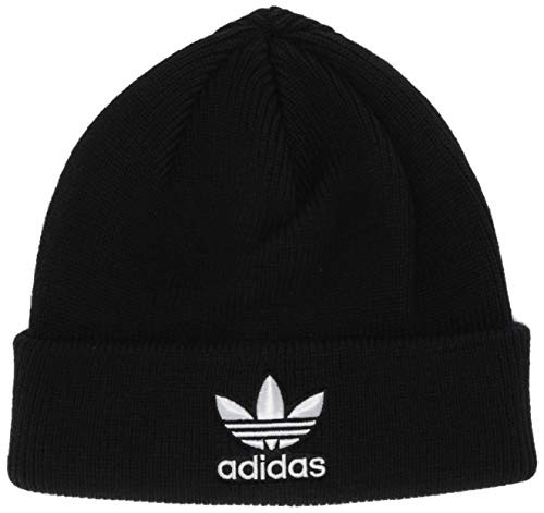 adidas Originals Mens Trefoil Beanie BlackWhite ONE SIZE adidas Originals Mens Trefoil Beanie BlackWhite ONE SIZE