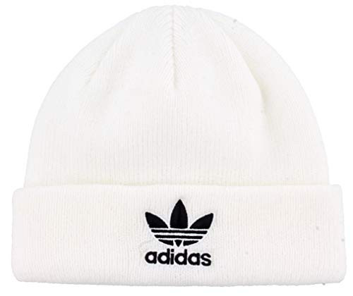 adidas Originals Mens Trefoil Beanie WhiteBlack ONE SIZE