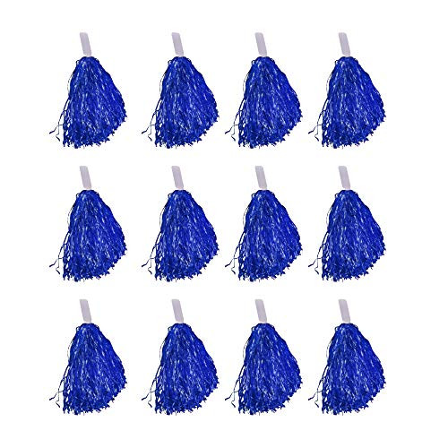 Windy City Novelties Cheerleader Pom Poms  12 Pack Blue