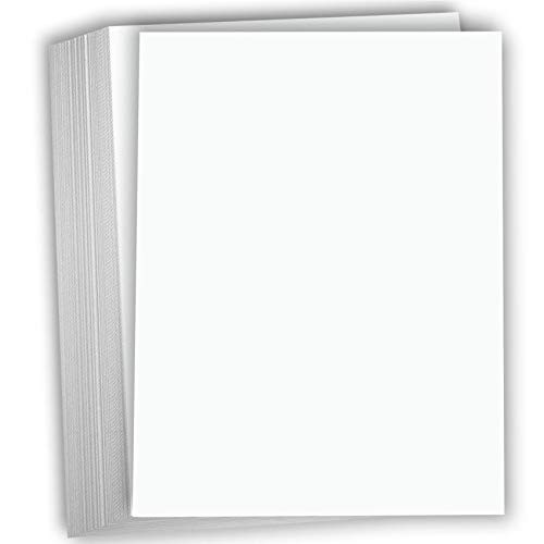 Hamilco White Cardstock Thick Paper  8 12 x 11 65 lb Cover Card Stock 100 Pack