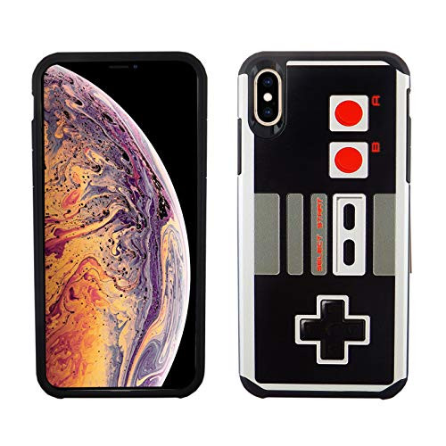 iPhone Xs MAX 65 Inch Dual Slim Case CASEVEREST 3D Print Cover iPhone Xs Retro NES Game Controller PC TPU