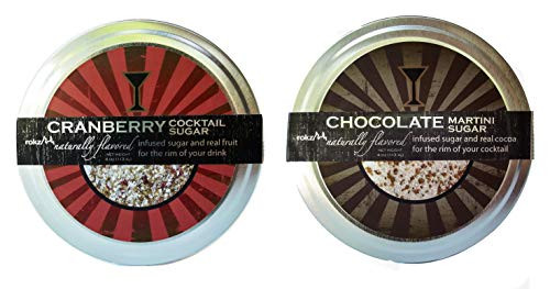 Rokz Rimming Sugars - One Each Chocolate Martini and Cranberry Cosmo