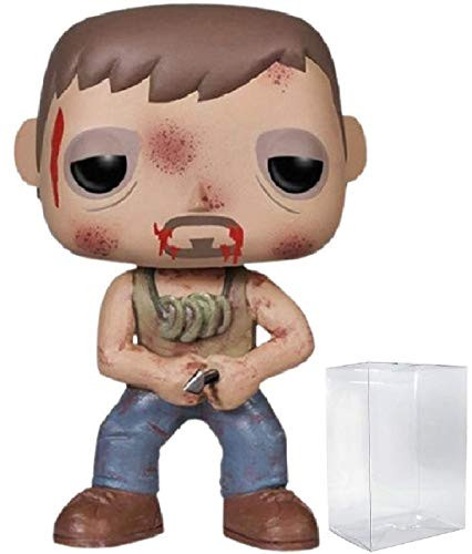 Funko Pop TV The Walking Dead  Injured Daryl Dixon Vinyl Figure Bundled with Pop Box Protector Case