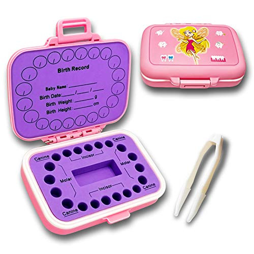 Kids Tooth Storage Fairy Box  Tooth Fairy Box Tooth Storage for Baby Teeth Keepsake Box for Baby Shower  Birthday Gift
