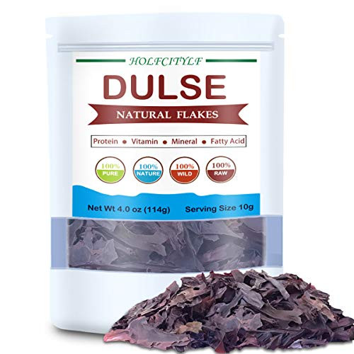 Holfcitylf Natural Large Dulse Flakes 100 Pure Dulse Pieces Sea Vegetables Sun Dried No GMO Dulse Pieces4oz Holfcitylf Natural Large Dulse Flakes 100 Pure Dulse Pieces Sea Vegetables Sun Dried No GMO Dulse Pieces4oz