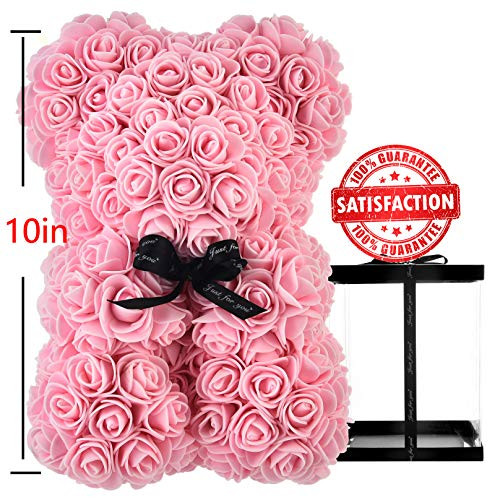 Rose Teddy Bear Rose Bear Gifts for mom Women Her Teen Girls Gifts Anniversary Mother Gifts Handmade Rose Bear Teddy Bear Rose Flower Valentine DayBirthday Gifts  Rose Bear with Box Light Pink Rose Teddy Bear Rose Bear Gifts for mom Women Her Teen Girls Gifts Anniversary Mother Gifts Handmade Rose Bear Teddy Bear Rose Flower Valentine DayBirthday Gifts  Rose Bear with Box Light Pink