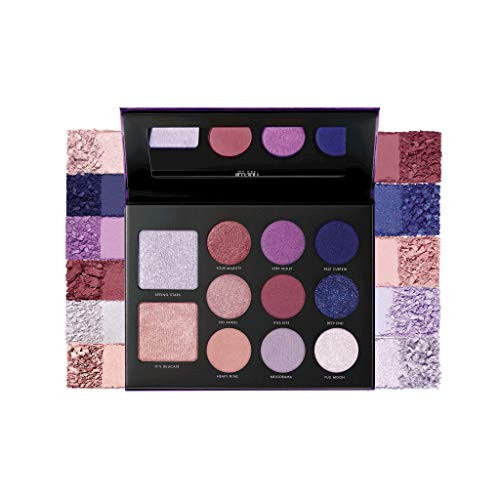 Milani Gilded Violet HyperPigmented Eye Shadow  Face Palette  2 in 1 Palette For Your Face and Eyes Face Highlighter and Eyeshadow Palette