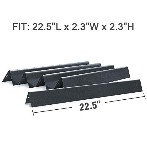 Antree Replacement Flavorizer Bar Porcelain Steel Grill Heat Plate for Weber 7536 Spirit 700 Genesis Silver BC Genesis Gold BC Genesis Platinum BC 225 X 23 x 23 inches Set of 5