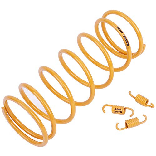Glixal ATKS03905 High Performance Racing Moped ATV Scooter Torque Spring with Clutch Springs for GY6 125cc 150cc 157QMJ 152QMI Engine 1500RPMYellow