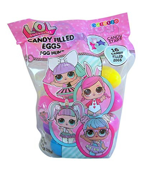 MGA LOL Easter Egg Hunt Eggs Filled with Candy! 16 Count MGA LOL Easter Egg Hunt Eggs Filled with Candy! 16 Count