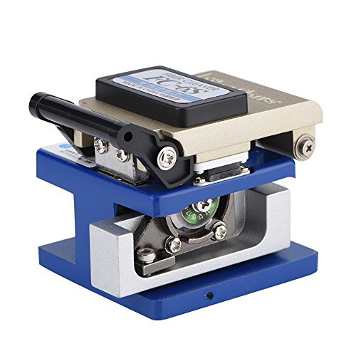 Bewinner FC6S Optical Fiber Cleaver for 125?m Diameter Fiber High Precision 36000 Cleaves Portable Optical Fiber Cable Stripping Cutter Tool for SUMITOMO with Carrying Bag