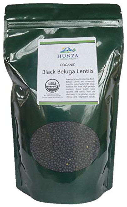 Hunza Organic Black Beluga Lentils 2lbs