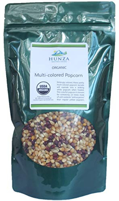 Hunza Organic Multicolored Popcorn 2lbs