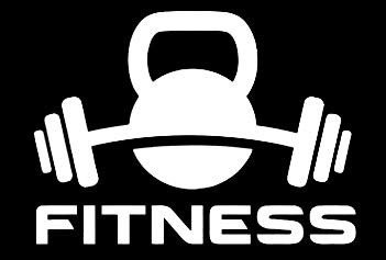 LLI Dumbbell and Kettlebell Fitness  Decal Vinyl Sticker  Cars Trucks Vans Walls Laptop  White  75 x 55 in  LLI1344