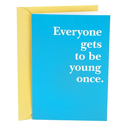 Hallmark Shoebox Funny Birthday Card Young Once