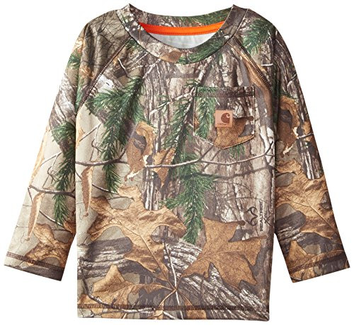Carhartt Baby Boys Force Camo Pocket Tee Dark Brown 18 Months