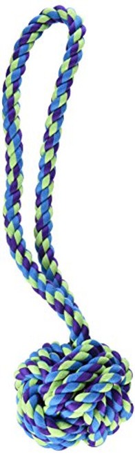 Grriggles Monkeys Fist Knot Rope Toy 21 BlueGreen