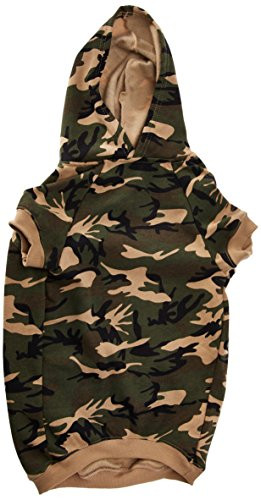 Casual Canine Camo Hoodie for Dogs 20 XL Green