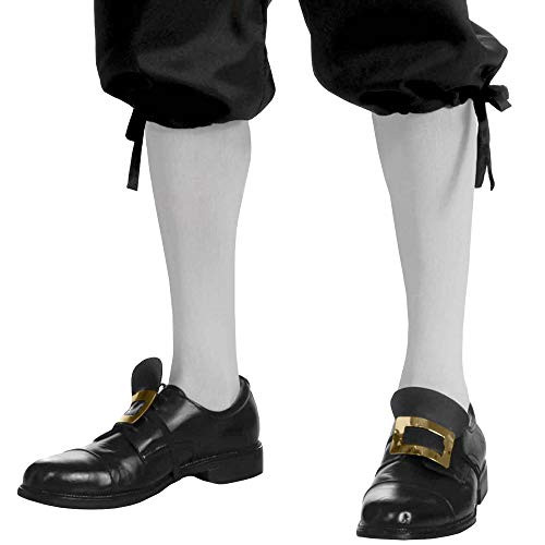 Forum Novelties High Knee Socks Stockings for Colonial Costume  White  Teens