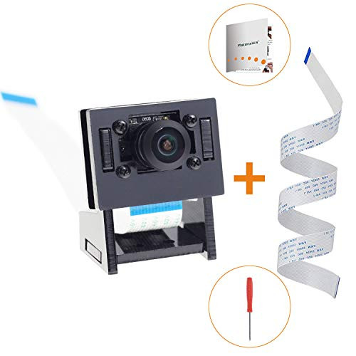 Makeronics IMX219160 Camera Module for Jetson Nano with Black Case  3280 × 2464 Resolution 8 Megapixels 160 Degree Angle of View IMX219 Sensor Assembly Instruction Included