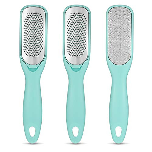 Baring 3 Pieces Foot File Foot Rasp Callus Remover Double Sided Foot Scrubber Hard Skin Remover Pedicure Tools