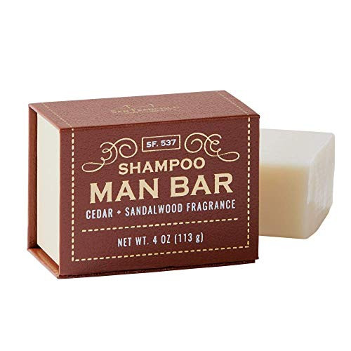 San Francisco Soap Company Man Bar Shampoo Bar 4 Ounce Cedar  Sandalwood