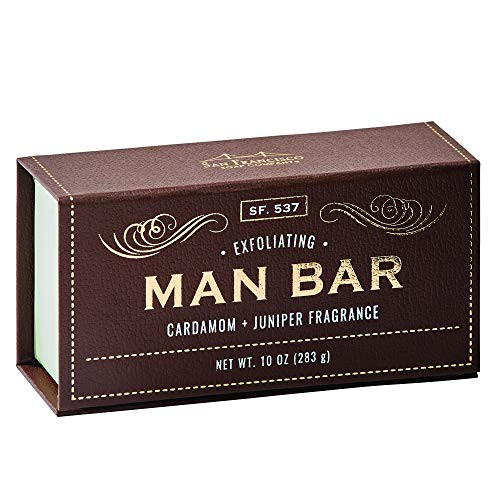 San Francisco Soap Company Exfoliating Man Bar Cardamom  Juniper 10 Ounce