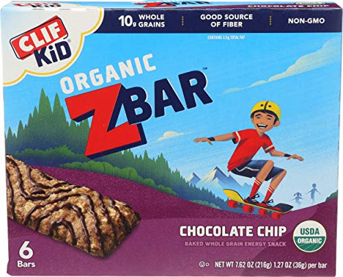 CLIF KID ZBAR Organic Granola Bars Chocolate Chip 127 Ounce Energy Bars Lunch Box Snacks 6 Count CLIF KID ZBAR Organic Granola Bars Chocolate Chip 127 Ounce Energy Bars Lunch Box Snacks 6 Count