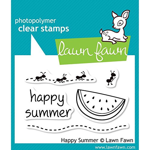 Lawn Fawn  Clear Acrylic Stamps  Happy Summer