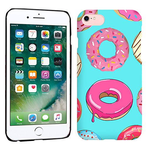 Zonecase for iPhone 7  iPhone 8 Case  Donuts Pattern Shock Absorption with Full Slim Fit Snap Protection Plastic Designer Case