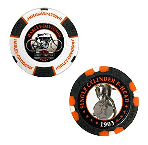 HarleyDavidson Limited Edition Series 1 2pk Poker Chip Pack BlackWhite 6701D