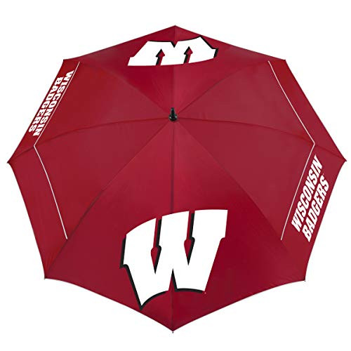 Team Effort Wisconsin Badgers 62 Windsheer Lite Golf Umbrella