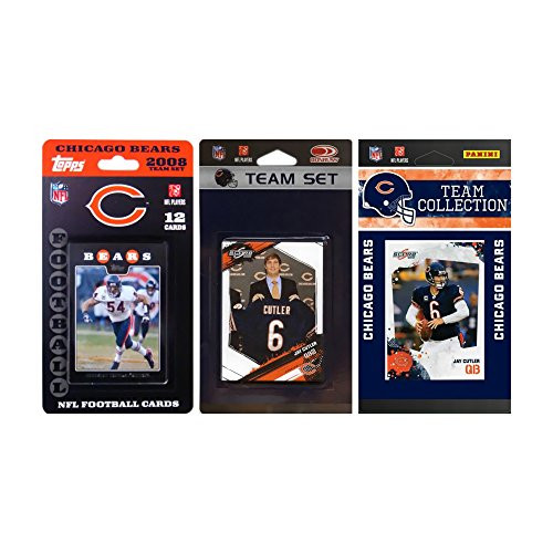 NFL Chicago Bears 3 Different Licensed Trading Card Team Sets