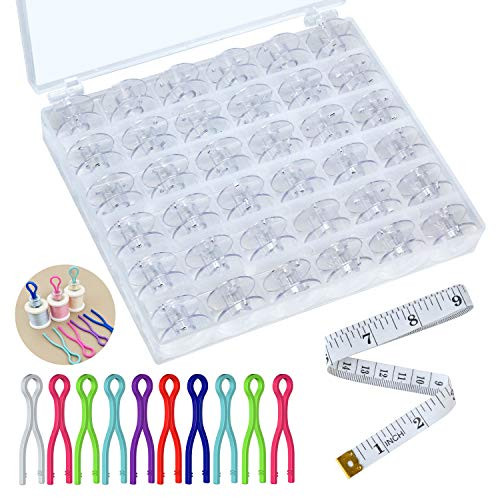 Sewing Machine Bobbins 36pcs Sewing Bobbins with Case Measuring Tape and Bobbin Buddies Clips for Brother Singer Baby Lock Janome Sewing Machine Sewing Machine Bobbins 36pcs Sewing Bobbins with Case Measuring Tape and Bobbin Buddies Clips for Brother Singer Baby Lock Janome Sewing Machine