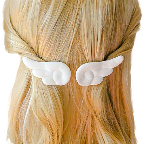 GSHLLO 2 Pairs Cute Angel Wings Hair Clips Kawaii Plush Hair Clamps Barrettes Accessories for Girls Cosplay GSHLLO 2 Pairs Cute Angel Wings Hair Clips Kawaii Plush Hair Clamps Barrettes Accessories for Girls Cosplay