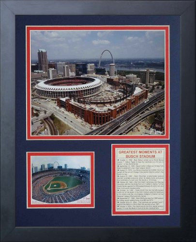 Legends Never Die Busch Stadium Old and New Framed Photo Collage 11x14Inch