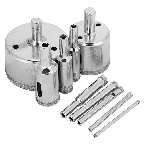10 Pcs 350mm Diamond Hole Saw Drill Bits Hole Remover for Glass Ceramic Granite Stone Marble Tiles Porcelain