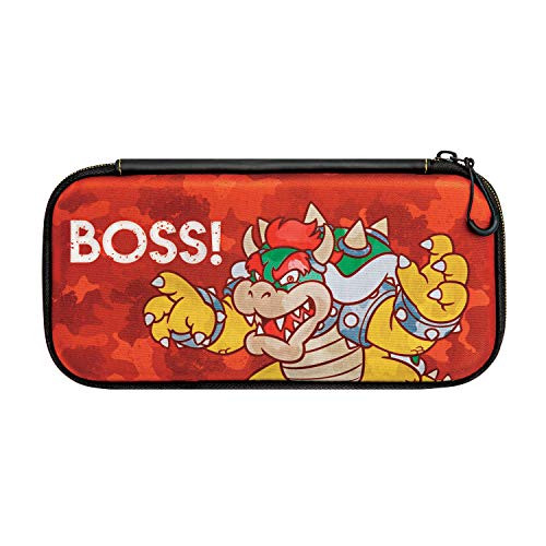 Nintendo Switch Camo Super Mario Bros Bowser Slim Travel Case for Console and Games by PDP, 500-088