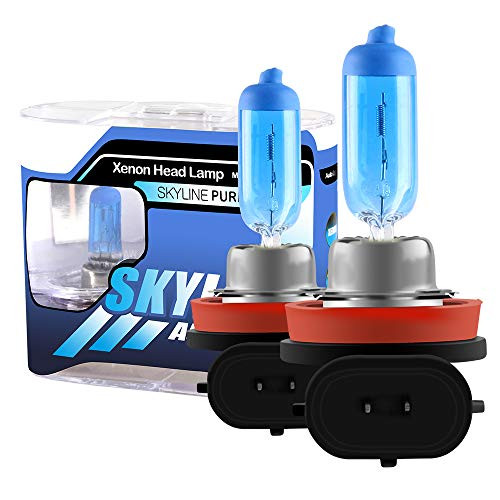 2pcs Super Bright White H11 55W 5000k Car Headlight Lamp Halogen Xenon Light Bulb Replacement 12V