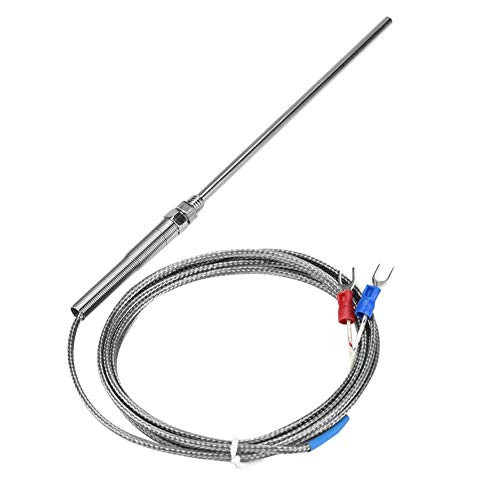 K type Thermocouple M8 Thread Type K Thermocouple 150mm Probe Temperature Controller Stainless Steel Sensor Wire 0400?2M