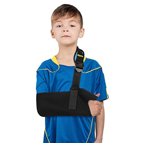 Arm Sling for kids Lightweight Medical Arm Sling with Thumb Loop and Shoulder Pad Shoulder Immobilizer for Children Under 60 LBS Arm Support for Broken Arm Wrist Elbow Shoulder Injury