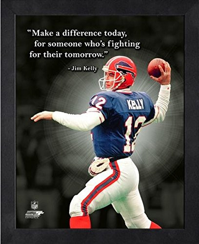 Jim Kelly Buffalo Bills ProQuotes Photo Size 9 x 11 Framed