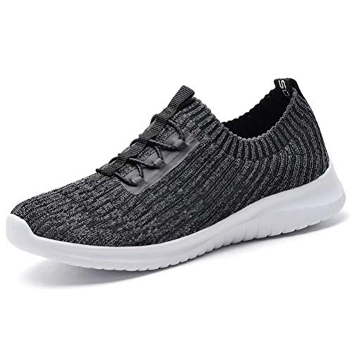 konhill Womens Comfortable Walking Shoes  Tennis Athletic Casual Slip on Sneakers 75 US DGray38