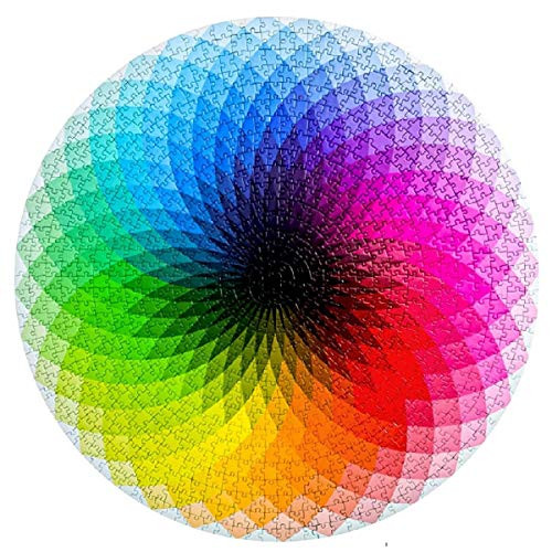 Marvelous Monkey  Jigsaw Puzzles for Adults 1000 Piece Difficult Challenge Puzzle for Kids Round Rainbow