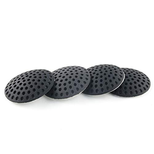 Eoutstanding 6pcs Rubber Self Adhesive Silencer Crash Pad Black Wall Protectors Door Handle Bumpers Buffer Guard Doorknob for Home Office Doorstop Door Stopper